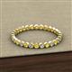 3 - Arria 2.00 mm Yellow Sapphire and Lab Grown Diamond Eternity Band 