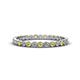 1 - Arria 2.00 mm Yellow Diamond and Lab Grown Diamond Eternity Band 