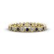 1 - Arria 2.40 mm Blue Sapphire and Lab Grown Diamond Eternity Band 