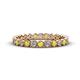 1 - Arria 2.40 mm Yellow Sapphire and Lab Grown Diamond Eternity Band 