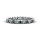 1 - Arria 2.40 mm London Blue Topaz and Lab Grown Diamond Eternity Band 