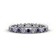 1 - Arria 2.40 mm Blue Sapphire and Lab Grown Diamond Eternity Band 