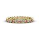 1 - Arria 2.40 mm Pink Tourmaline and Lab Grown Diamond Eternity Band 