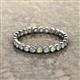 2 - Arria 2.40 mm Peridot and Lab Grown Diamond Eternity Band 