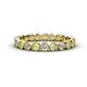 1 - Arria 2.70 mm Peridot and Lab Grown Diamond Eternity Band 