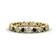 1 - Arria 2.70 mm Black Diamond and Lab Grown Diamond Eternity Band 