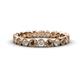 1 - Arria 2.70 mm Smoky Quartz and Lab Grown Diamond Eternity Band 