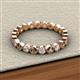 2 - Arria 2.70 mm Smoky Quartz and Lab Grown Diamond Eternity Band 