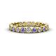 1 - Arria 2.70 mm Tanzanite and Lab Grown Diamond Eternity Band 