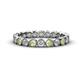 1 - Arria 2.70 mm Peridot and Lab Grown Diamond Eternity Band 