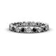 1 - Arria 2.70 mm Black Diamond and Lab Grown Diamond Eternity Band 