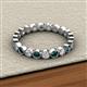 2 - Arria 2.70 mm London Blue Topaz and Lab Grown Diamond Eternity Band 