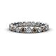 1 - Arria 2.70 mm Smoky Quartz and Lab Grown Diamond Eternity Band 