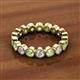 2 - Arria 3.00 mm Peridot and Lab Grown Diamond Eternity Band 