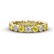 1 - Arria 3.00 mm Yellow Sapphire and Lab Grown Diamond Eternity Band 