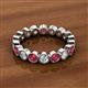 2 - Arria 3.00 mm Ruby and Lab Grown Diamond Eternity Band 