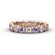 1 - Arria 3.00 mm Tanzanite and Lab Grown Diamond Eternity Band 