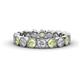1 - Arria 3.00 mm Peridot and Lab Grown Diamond Eternity Band 
