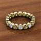 2 - Arria 3.00 mm Smoky Quartz and Lab Grown Diamond Eternity Band 
