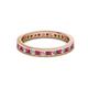 2 - Celina 2.00 mm Round Ruby and Lab Grown Diamond Eternity Band 