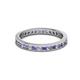 2 - Celina 2.00 mm Round Tanzanite and Lab Grown Diamond Eternity Band 