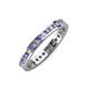 3 - Celina 2.00 mm Round Tanzanite and Lab Grown Diamond Eternity Band 