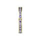 5 - Celina 2.00 mm Round Tanzanite and Lab Grown Diamond Eternity Band 