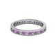 2 - Celina 2.00 mm Round Amethyst and Lab Grown Diamond Eternity Band 