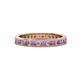 1 - Celina 2.00 mm Round Amethyst and Lab Grown Diamond Eternity Band 