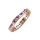 3 - Celina 2.00 mm Round Amethyst and Lab Grown Diamond Eternity Band 