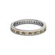 2 - Celina 2.00 mm Round Citrine and Lab Grown Diamond Eternity Band 