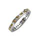 3 - Celina 2.00 mm Round Citrine and Lab Grown Diamond Eternity Band 