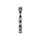 5 - Celina 2.00 mm Round Red Garnet and Lab Grown Diamond Eternity Band 