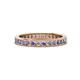 1 - Celina 2.00 mm Round Tanzanite and Lab Grown Diamond Eternity Band 