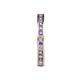 5 - Celina 2.00 mm Round Tanzanite and Lab Grown Diamond Eternity Band 