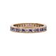 1 - Celina 2.00 mm Round Iolite and Lab Grown Diamond Eternity Band 