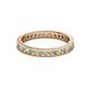 2 - Celina 2.00 mm Round Peridot and Lab Grown Diamond Eternity Band 