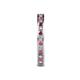 5 - Celina 2.00 mm Round Rhodolite Garnet and Lab Grown Diamond Eternity Band 