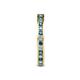 5 - Celina 2.00 mm Round London Blue Topaz and Lab Grown Diamond Eternity Band 