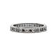 1 - Celina 2.00 mm Round Smoky Quartz and Lab Grown Diamond Eternity Band 