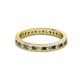2 - Celina 2.00 mm Round Smoky Quartz and Lab Grown Diamond Eternity Band 
