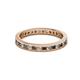2 - Celina 2.00 mm Round Smoky Quartz and Lab Grown Diamond Eternity Band 