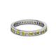 2 - Celina 2.00 mm Round Yellow Diamond and White Lab Grown Diamond Eternity Band 