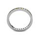 4 - Celina 2.00 mm Round Yellow Diamond and White Lab Grown Diamond Eternity Band 