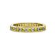 1 - Celina 2.00 mm Round Yellow Diamond and White Lab Grown Diamond Eternity Band 