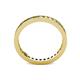 4 - Celina 2.00 mm Round Yellow Diamond and White Lab Grown Diamond Eternity Band 