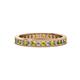 1 - Celina 2.00 mm Round Yellow Diamond and White Lab Grown Diamond Eternity Band 