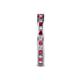 5 - Celina 2.00 mm Round Ruby and Lab Grown Diamond Eternity Band 