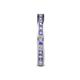 5 - Celina 2.00 mm Round Tanzanite and Lab Grown Diamond Eternity Band 