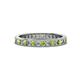 1 - Celina 2.00 mm Round Peridot and Lab Grown Diamond Eternity Band 